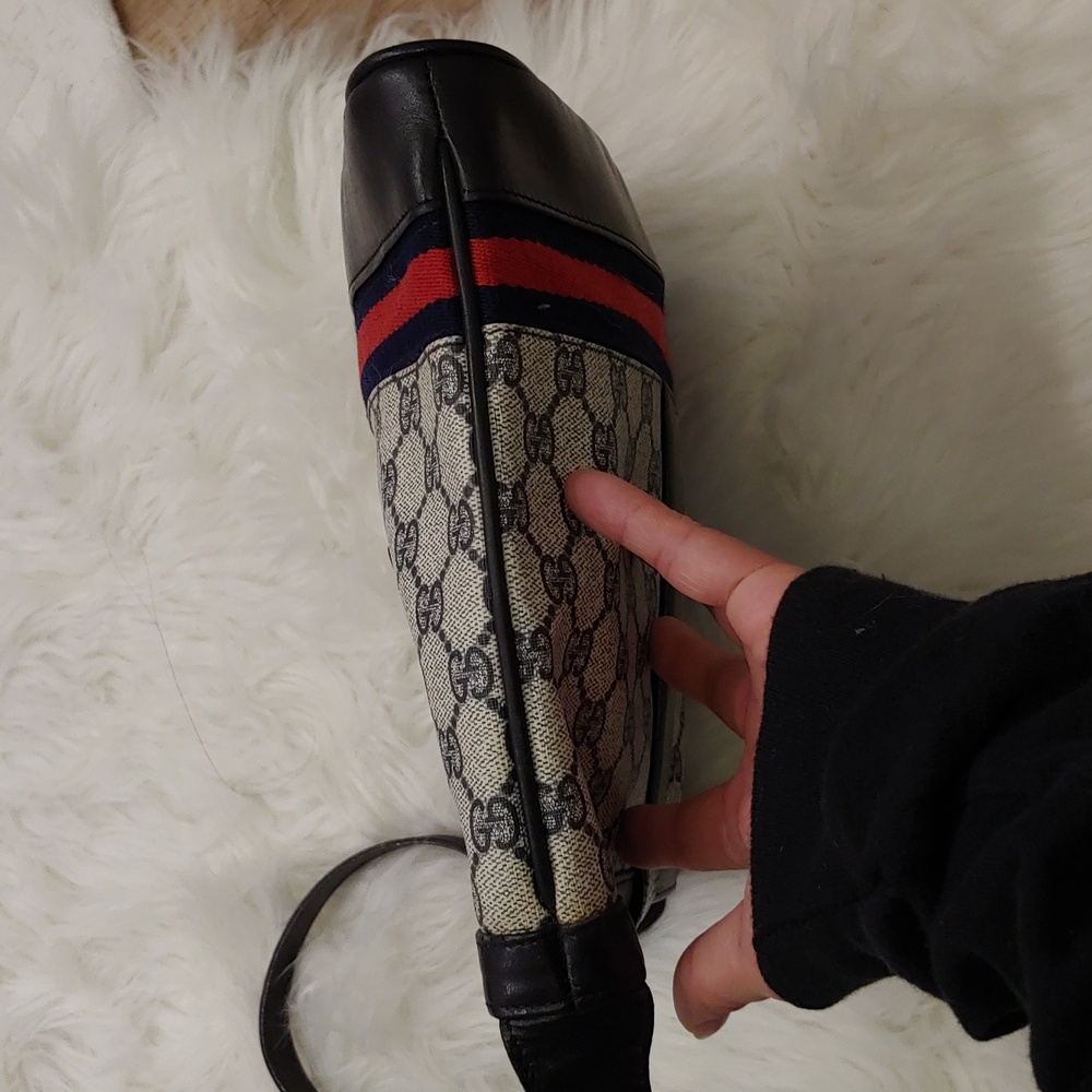 Authentic Vintage Gucci GG Monogram Supreme Web Blondie Britt Ophidia Bucket - Picture 9 of 11